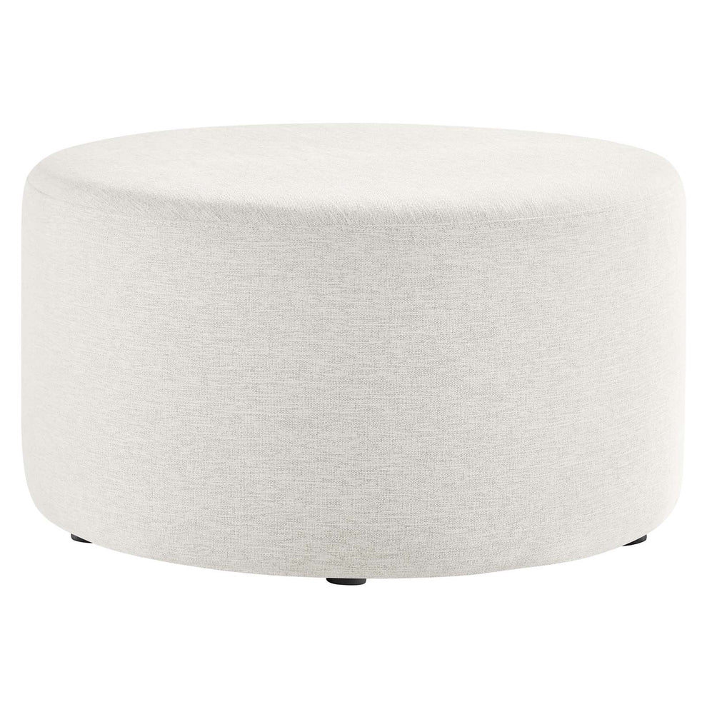 Callum Large 29" Round Woven Heathered Fabric Upholstered Ottoman By Modway - EEI-6647 | Ottomans | Modishstore - 8