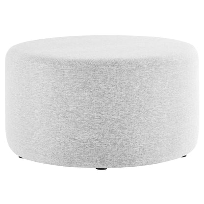 Callum Large 29" Round Woven Heathered Fabric Upholstered Ottoman By Modway - EEI-6647 | Ottomans | Modishstore - 15