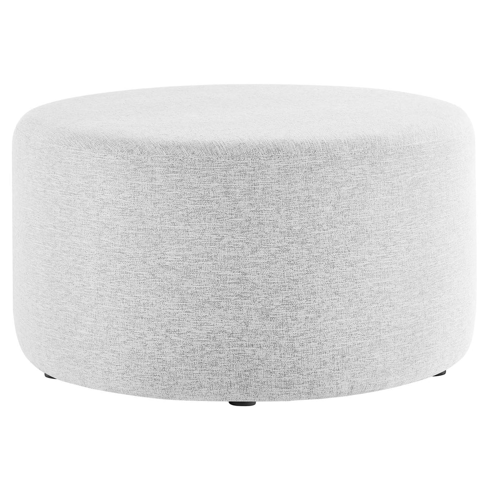 Callum Large 29" Round Woven Heathered Fabric Upholstered Ottoman By Modway - EEI-6647 | Ottomans | Modishstore - 15