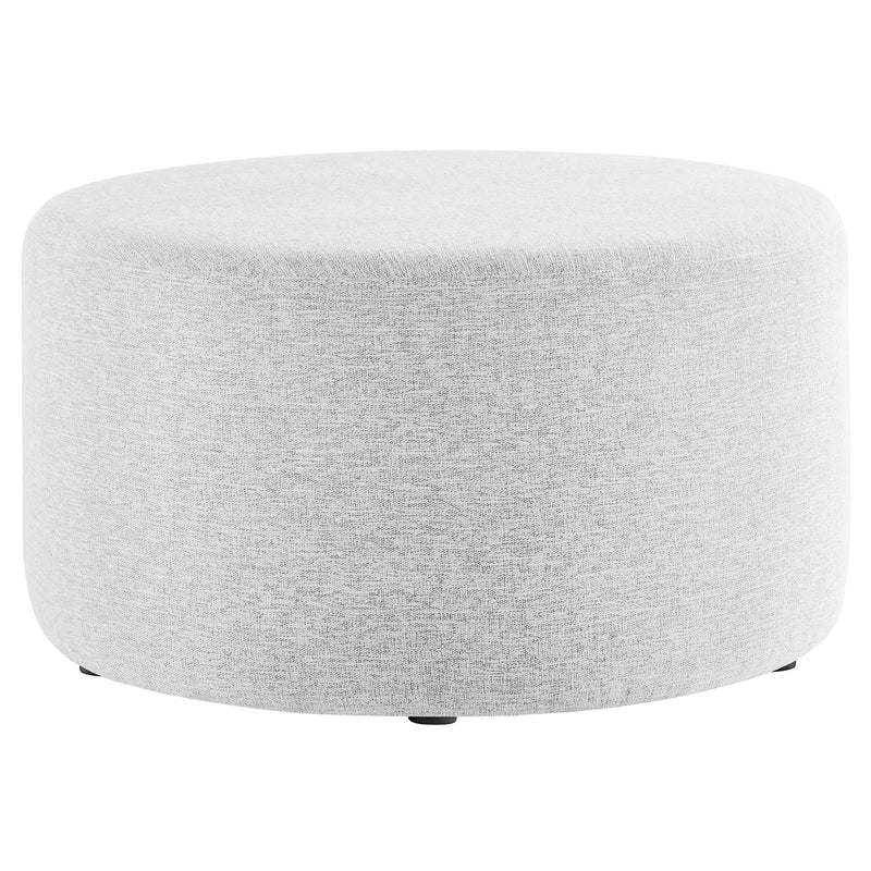 Callum Large 29" Round Woven Heathered Fabric Upholstered Ottoman By Modway - EEI-6647 | Ottomans | Modishstore - 15