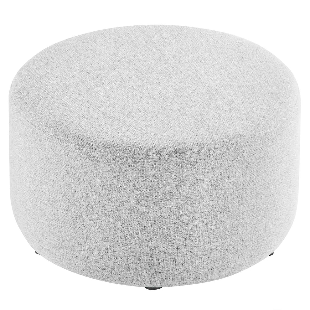 Callum Large 29" Round Woven Heathered Fabric Upholstered Ottoman By Modway - EEI-6647 | Ottomans | Modishstore - 16