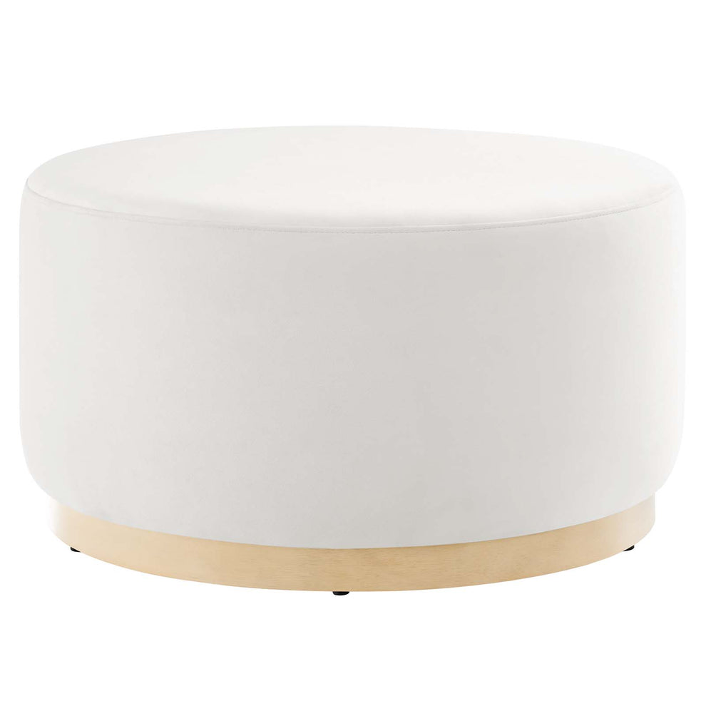 Tilden Large 29" Round Performance Velvet Upholstered Ottoman By Modway - EEI-6648 | Ottomans | Modishstore - 2