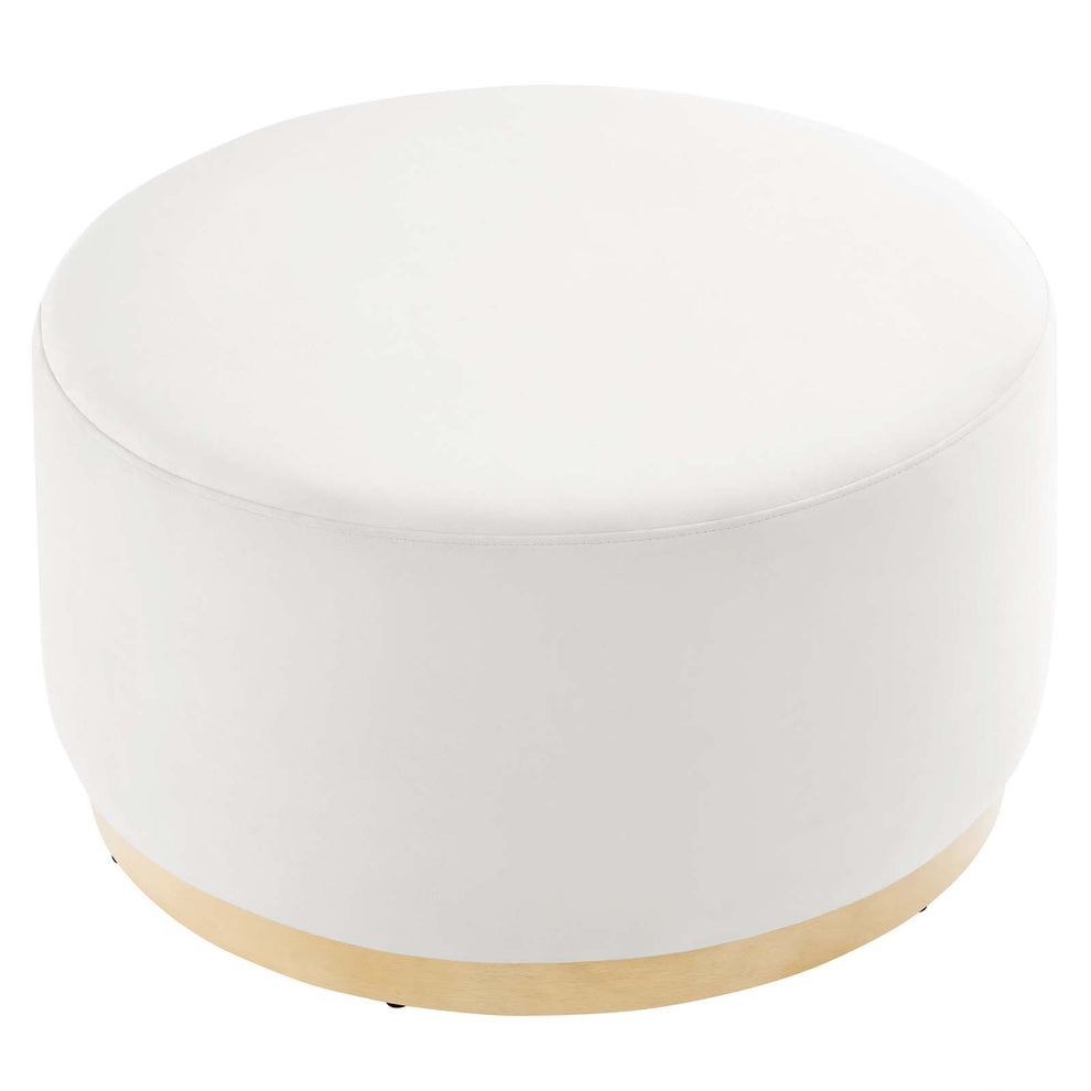 Tilden Large 29" Round Performance Velvet Upholstered Ottoman By Modway - EEI-6648 | Ottomans | Modishstore - 3
