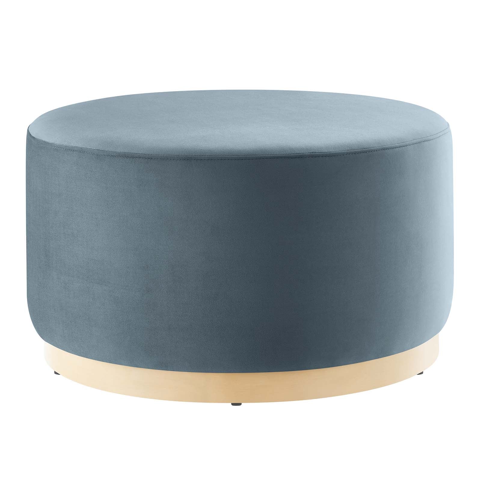 Tilden Large 29" Round Performance Velvet Upholstered Ottoman By Modway - EEI-6648 | Ottomans | Modishstore - 8