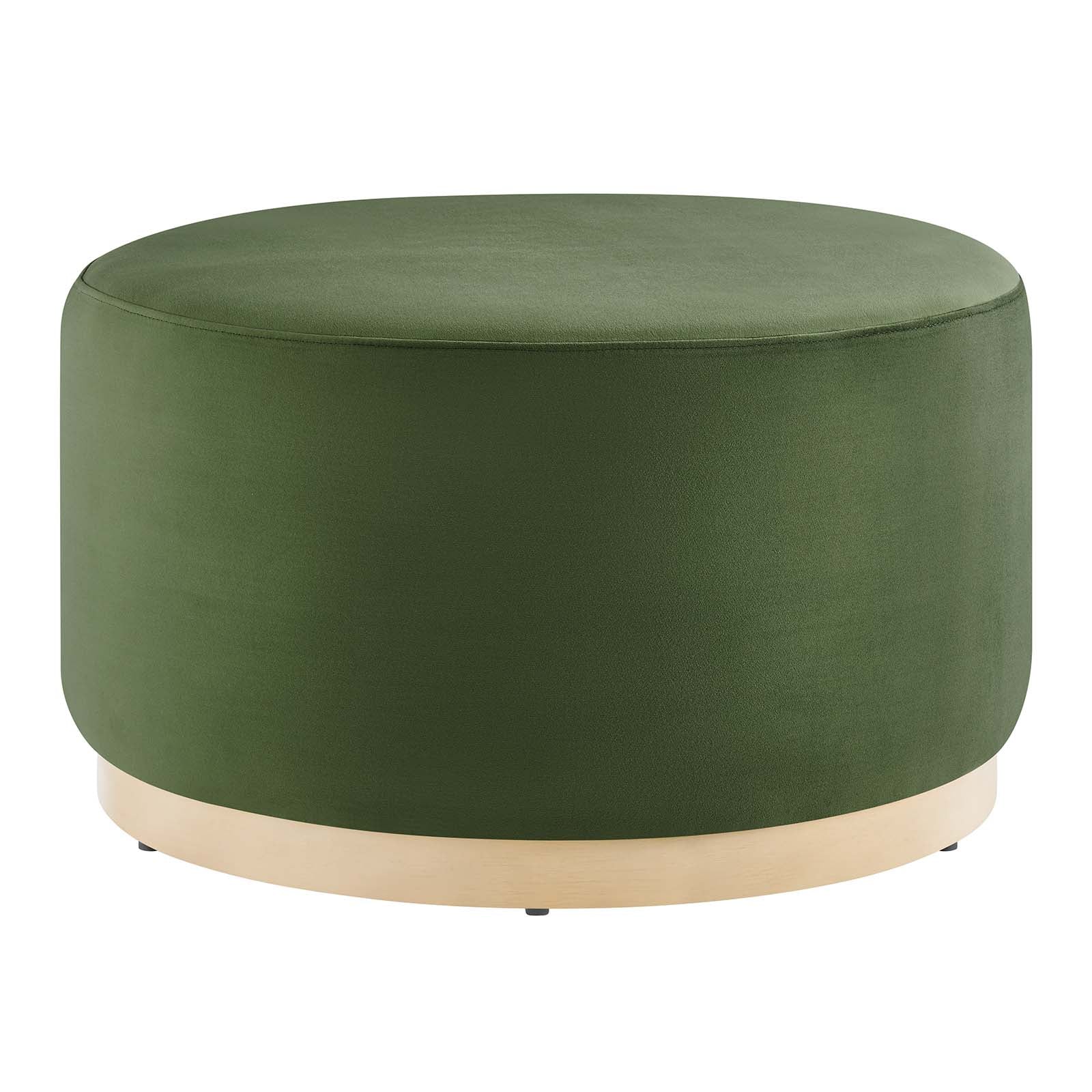 Tilden Large 29" Round Performance Velvet Upholstered Ottoman By Modway - EEI-6648 | Ottomans | Modishstore - 15