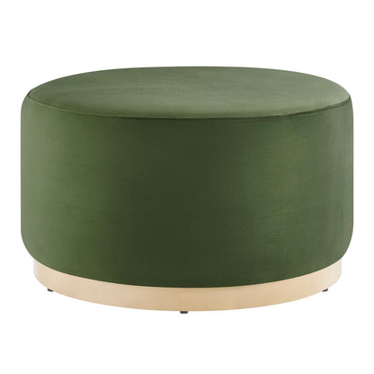 Tilden Large 29" Round Performance Velvet Upholstered Ottoman By Modway - EEI-6648 | Ottomans | Modishstore - 15