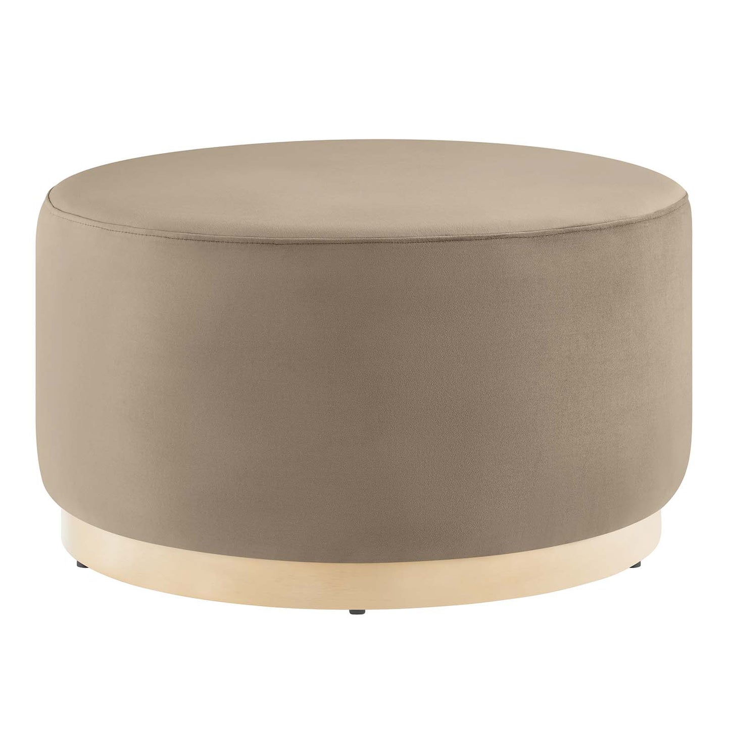 Tilden Large 29" Round Performance Velvet Upholstered Ottoman By Modway - EEI-6648 | Ottomans | Modishstore - 29