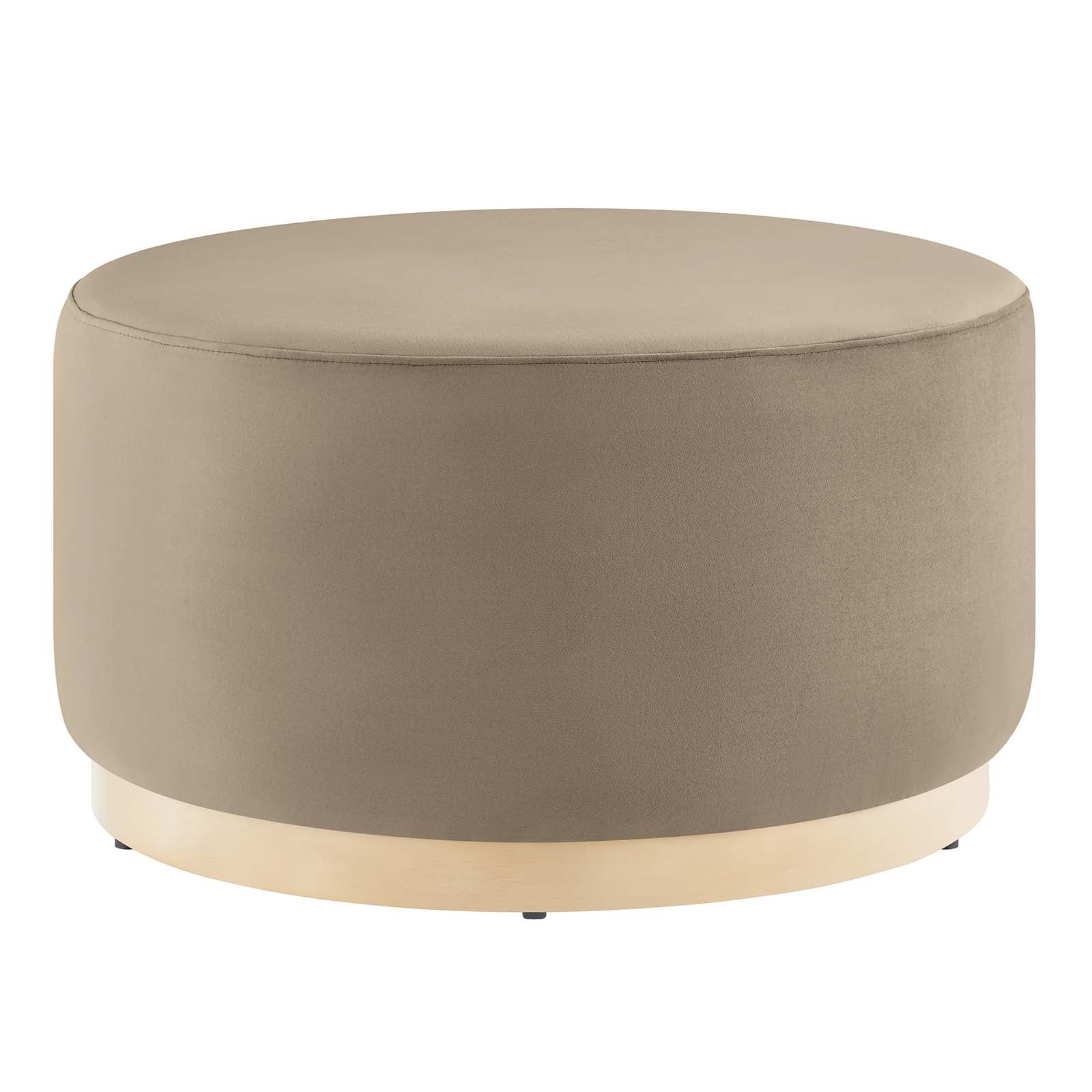 Tilden Large 29" Round Performance Velvet Upholstered Ottoman By Modway - EEI-6648 | Ottomans | Modishstore - 29