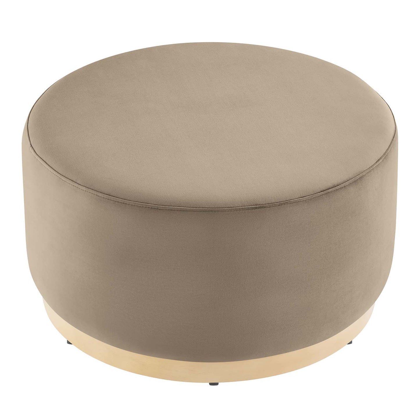 Tilden Large 29" Round Performance Velvet Upholstered Ottoman By Modway - EEI-6648 | Ottomans | Modishstore - 30