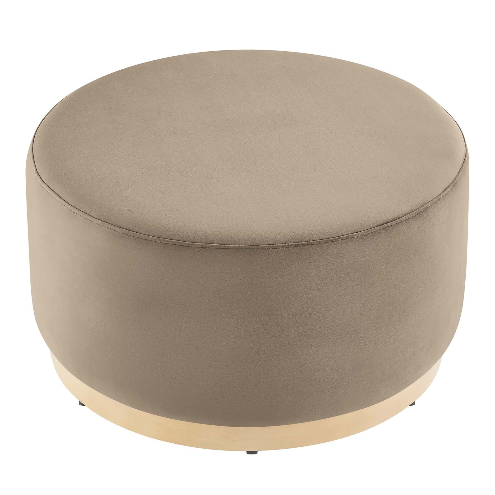 Tilden Large 29" Round Performance Velvet Upholstered Ottoman By Modway - EEI-6648 | Ottomans | Modishstore - 30