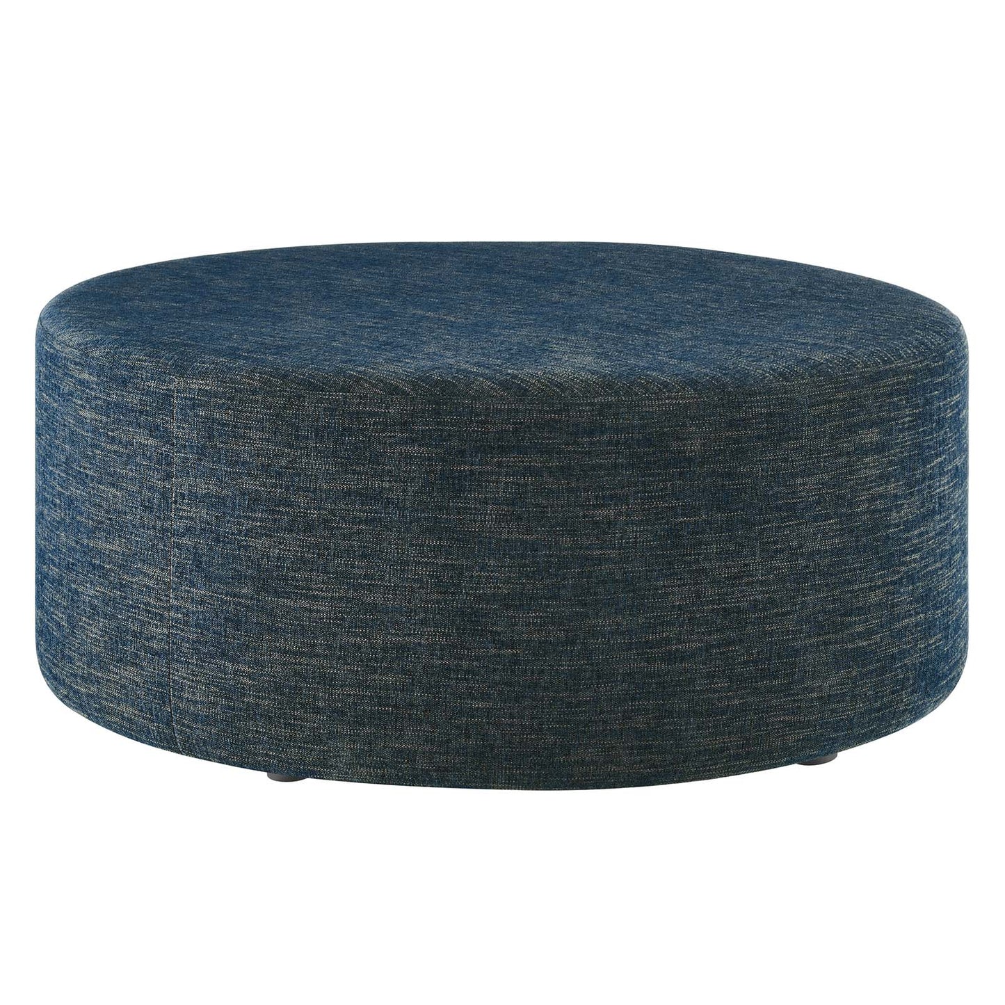 Callum Large 38" Round Woven Heathered Fabric Upholstered Ottoman By Modway - EEI-6649 | Ottomans | Modishstore - 2