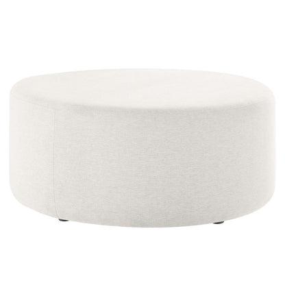 Callum Large 38" Round Woven Heathered Fabric Upholstered Ottoman By Modway - EEI-6649 | Ottomans | Modishstore - 8