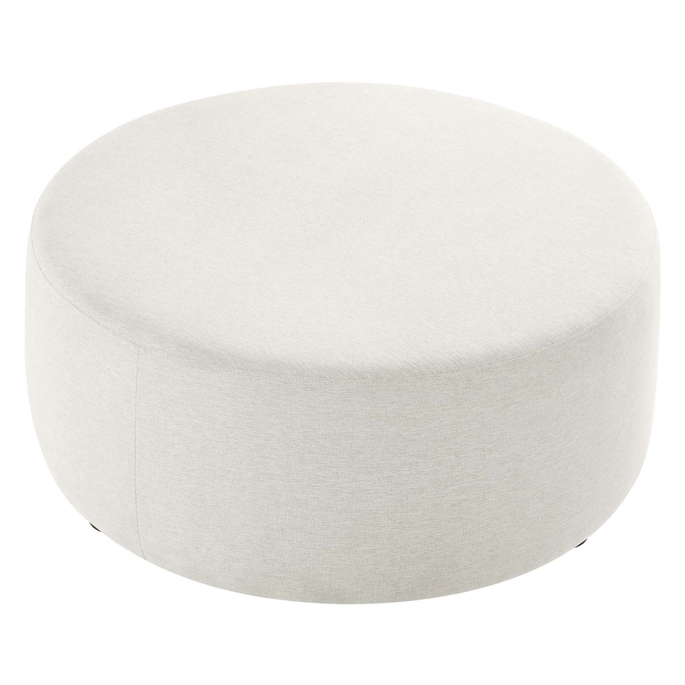 Callum Large 38" Round Woven Heathered Fabric Upholstered Ottoman By Modway - EEI-6649 | Ottomans | Modishstore - 9