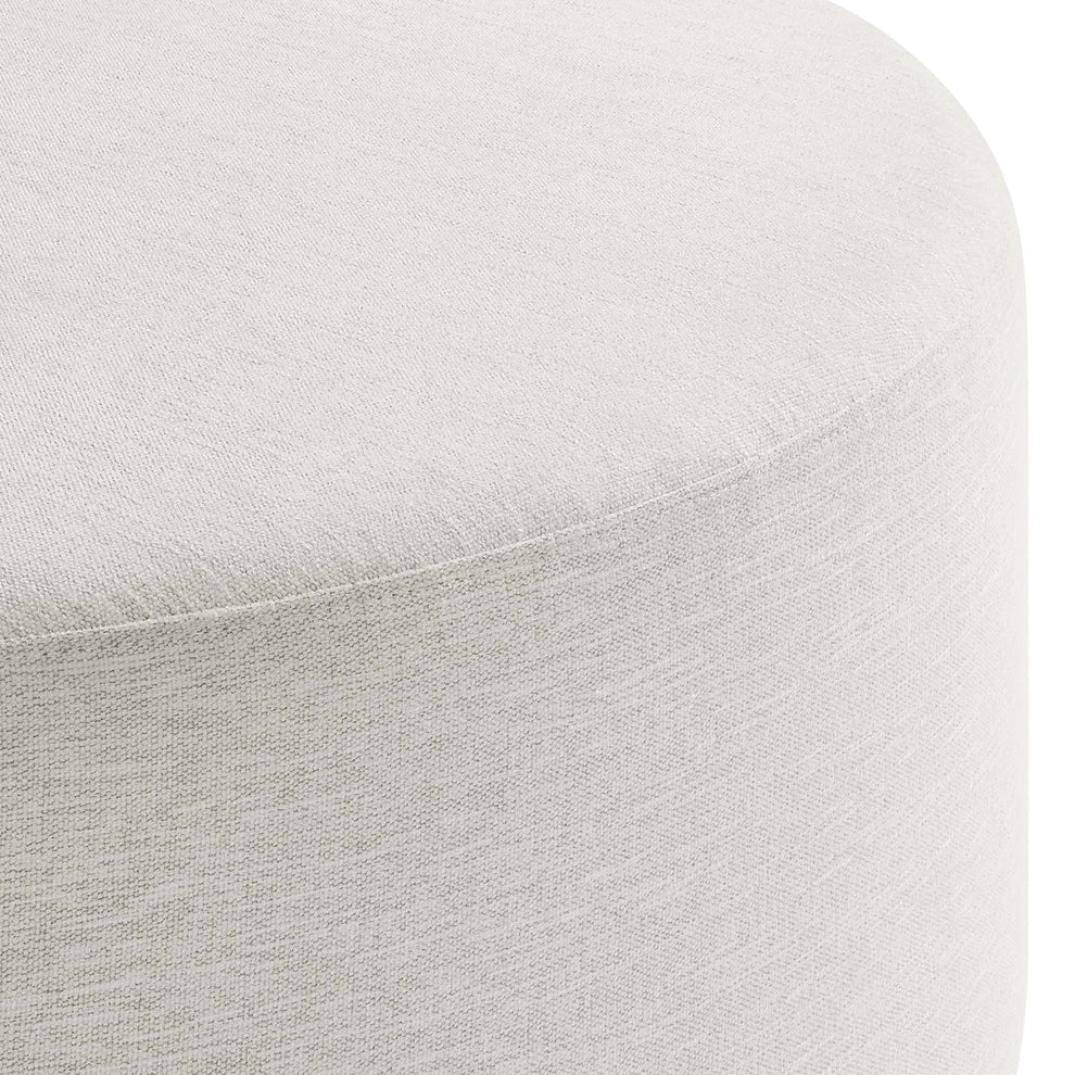 Callum Large 38" Round Woven Heathered Fabric Upholstered Ottoman By Modway - EEI-6649 | Ottomans | Modishstore - 10