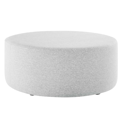Callum Large 38" Round Woven Heathered Fabric Upholstered Ottoman By Modway - EEI-6649 | Ottomans | Modishstore - 15