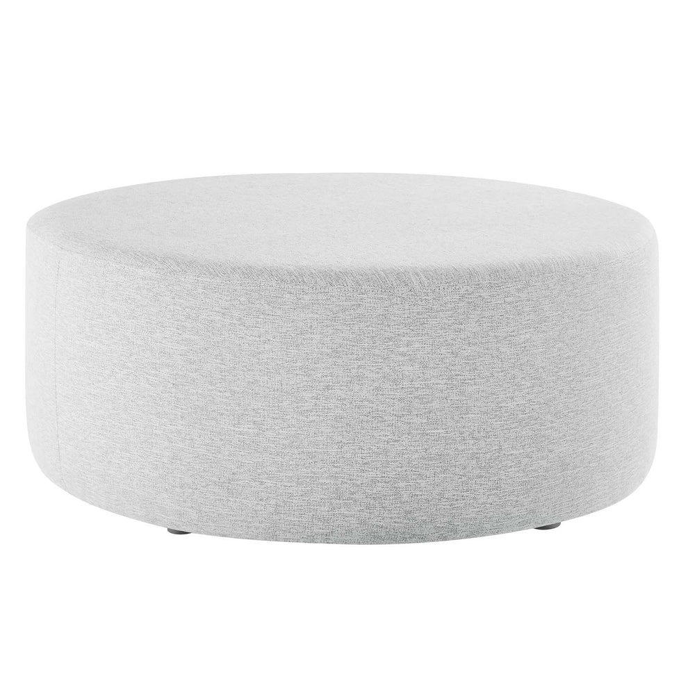 Callum Large 38" Round Woven Heathered Fabric Upholstered Ottoman By Modway - EEI-6649 | Ottomans | Modishstore - 15