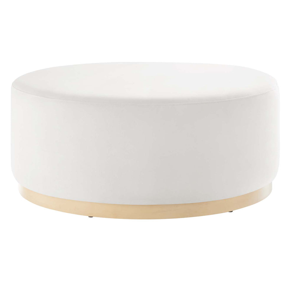 Tilden Large 38" Round Performance Velvet Upholstered Ottoman By Modway - EEI-6650 | Ottomans | Modishstore - 2