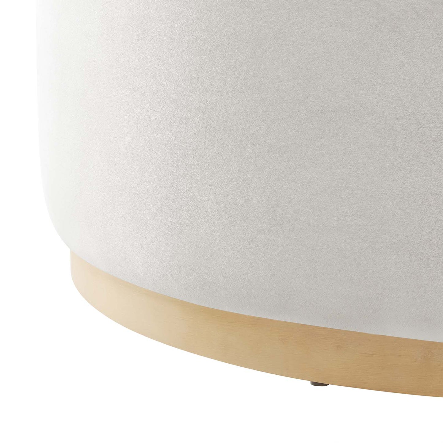 Tilden Large 38" Round Performance Velvet Upholstered Ottoman By Modway - EEI-6650 | Ottomans | Modishstore - 4