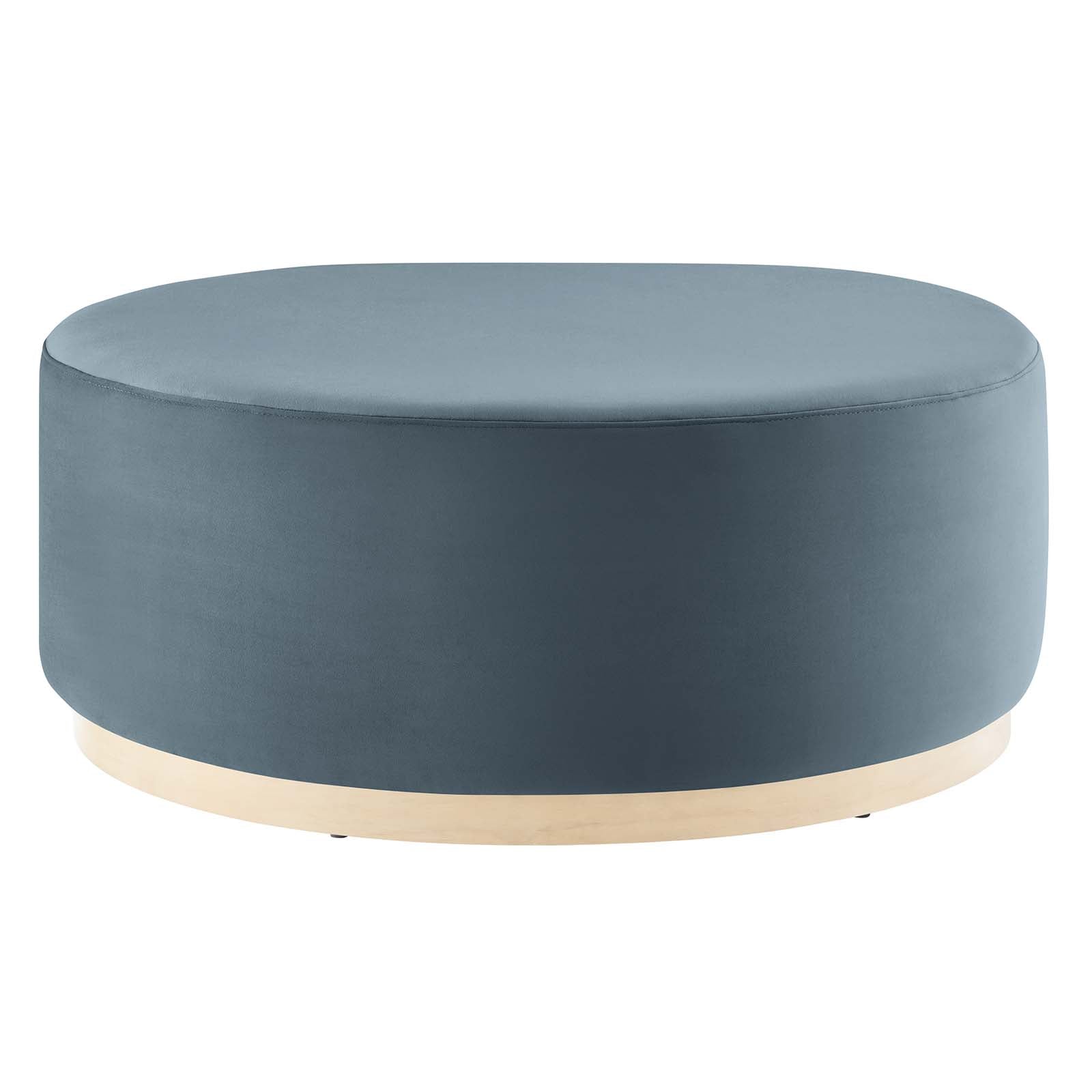 Tilden Large 38" Round Performance Velvet Upholstered Ottoman By Modway - EEI-6650 | Ottomans | Modishstore - 8