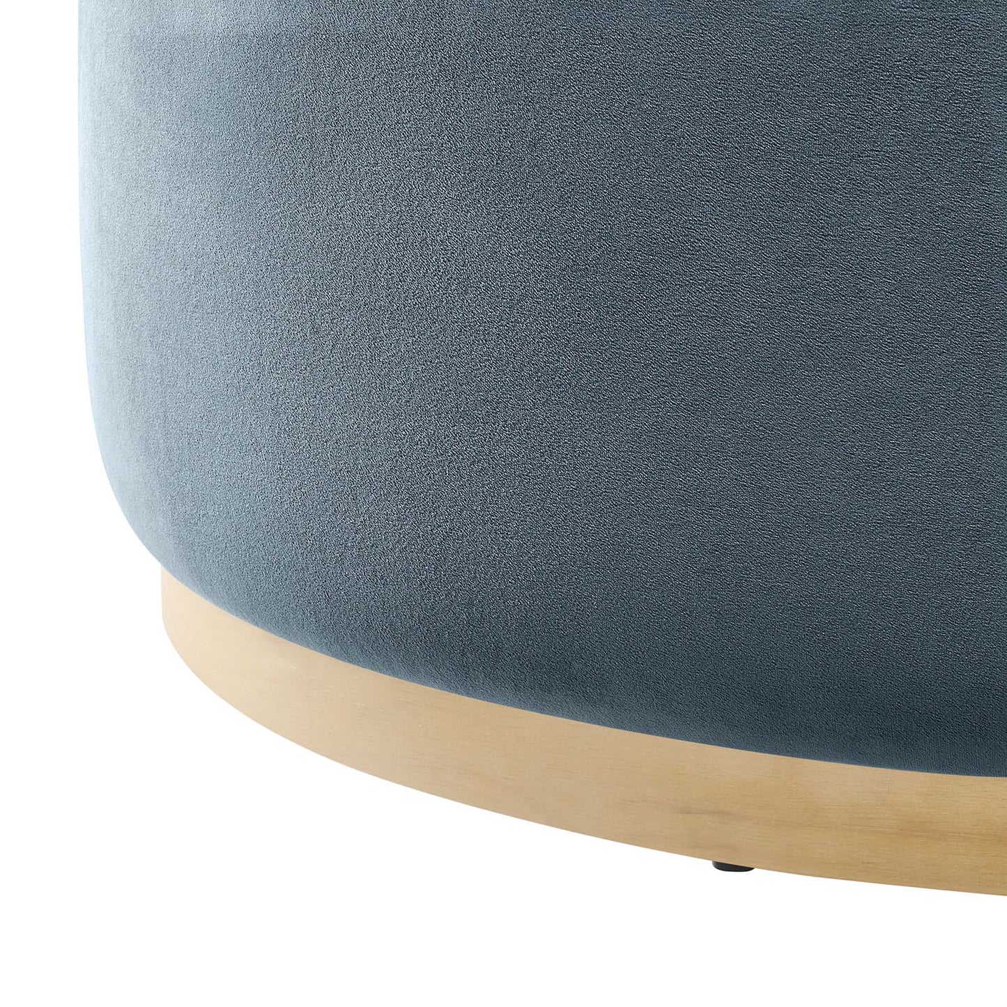 Tilden Large 38" Round Performance Velvet Upholstered Ottoman By Modway - EEI-6650 | Ottomans | Modishstore - 10