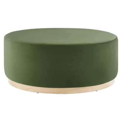 Tilden Large 38" Round Performance Velvet Upholstered Ottoman By Modway - EEI-6650 | Ottomans | Modishstore - 15