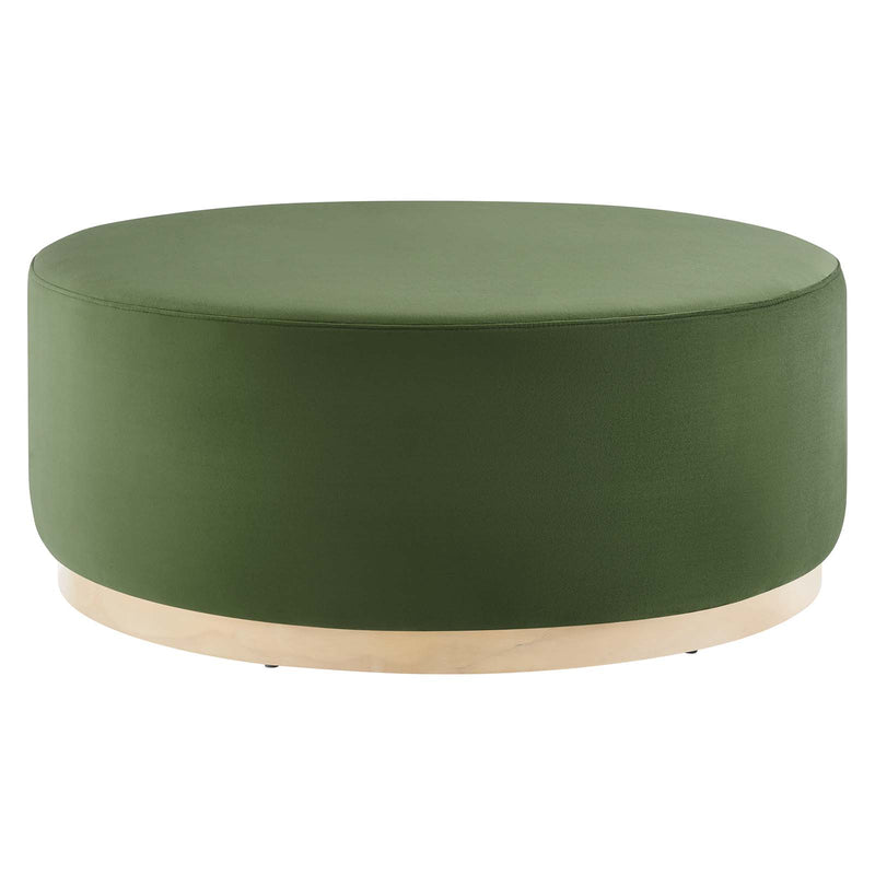 Tilden Large 38" Round Performance Velvet Upholstered Ottoman By Modway - EEI-6650 | Ottomans | Modishstore - 15
