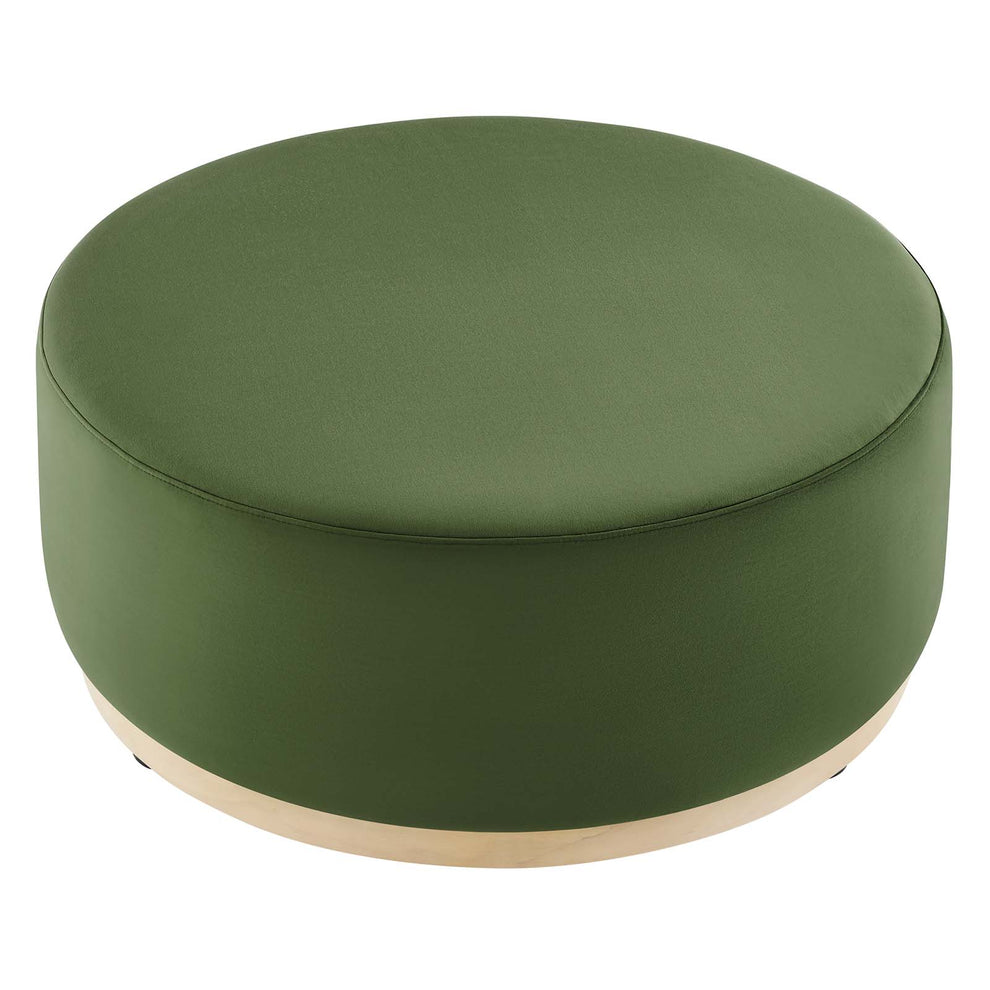 Tilden Large 38" Round Performance Velvet Upholstered Ottoman By Modway - EEI-6650 | Ottomans | Modishstore - 16