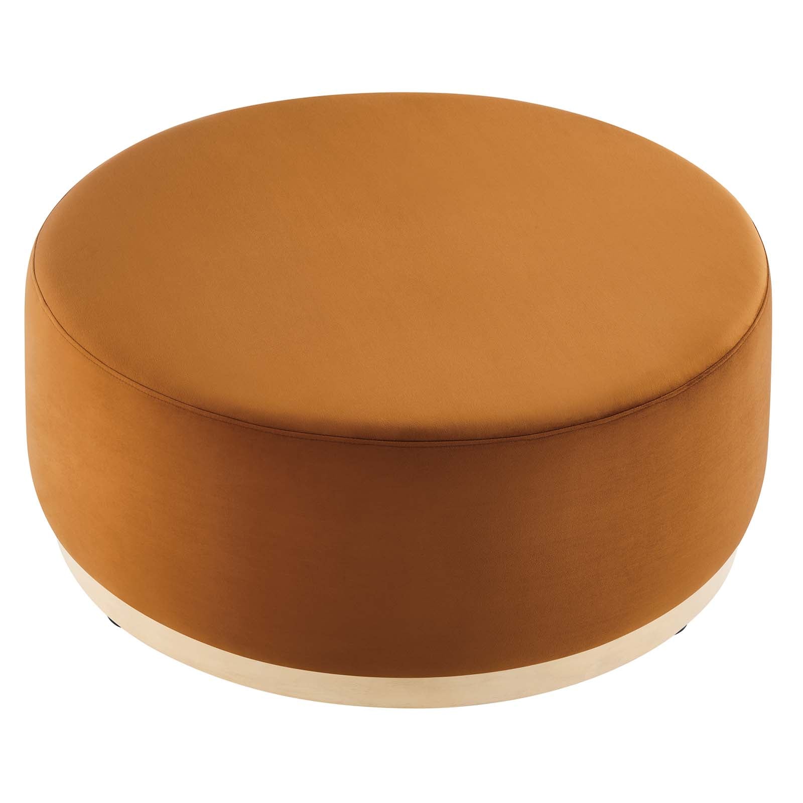 Tilden Large 38" Round Performance Velvet Upholstered Ottoman By Modway - EEI-6650 | Ottomans | Modishstore - 23