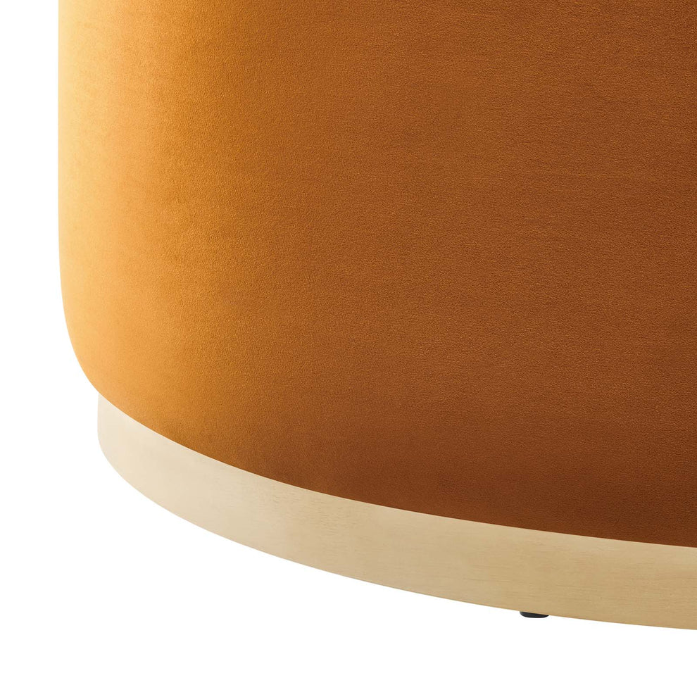 Tilden Large 38" Round Performance Velvet Upholstered Ottoman By Modway - EEI-6650 | Ottomans | Modishstore - 24