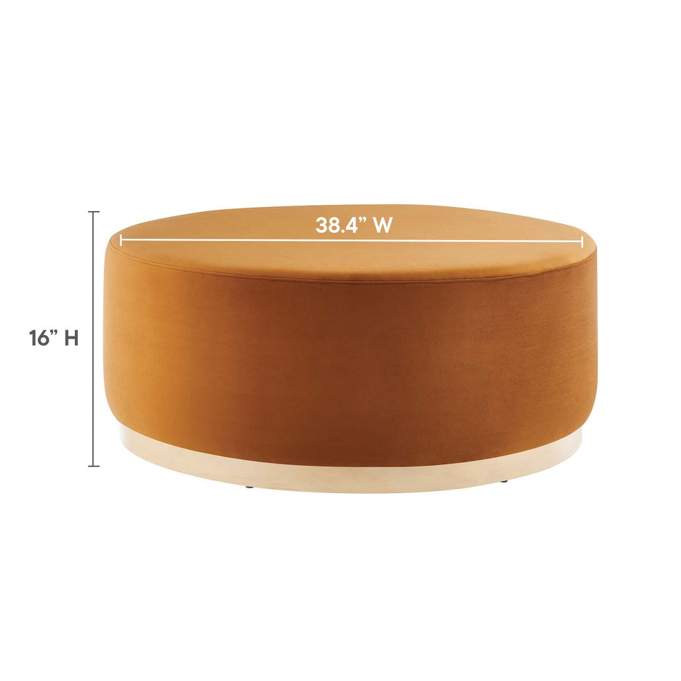 Tilden Large 38" Round Performance Velvet Upholstered Ottoman By Modway - EEI-6650 | Ottomans | Modishstore - 26