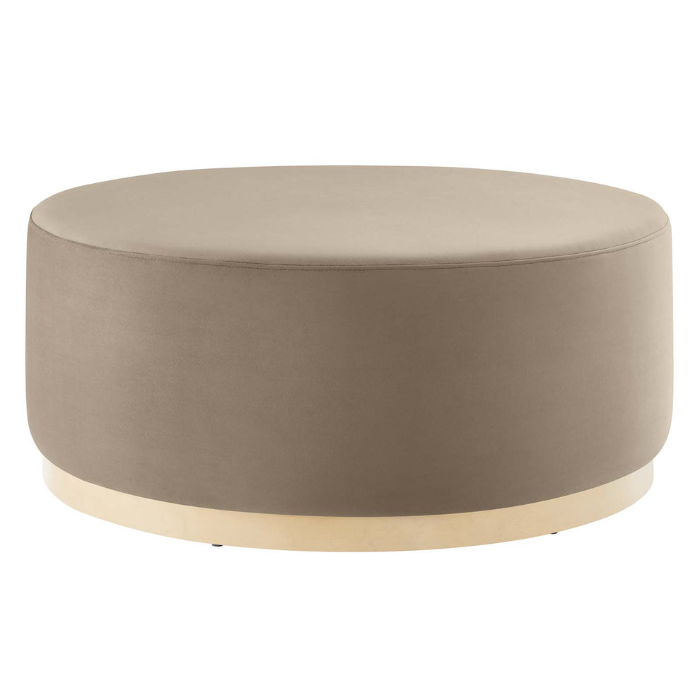 Tilden Large 38" Round Performance Velvet Upholstered Ottoman By Modway - EEI-6650 | Ottomans | Modishstore - 29