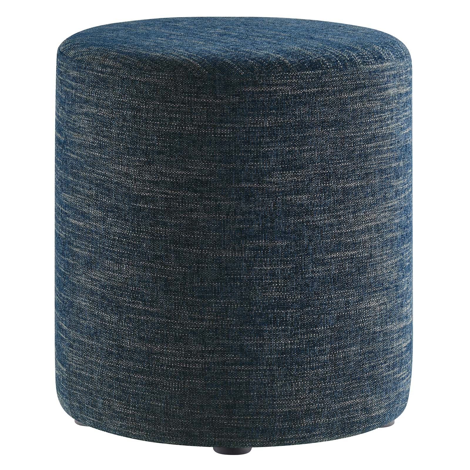 Callum 16" Round Woven Heathered Fabric Upholstered Ottoman By Modway - EEI-6651 | Ottomans | Modishstore - 2