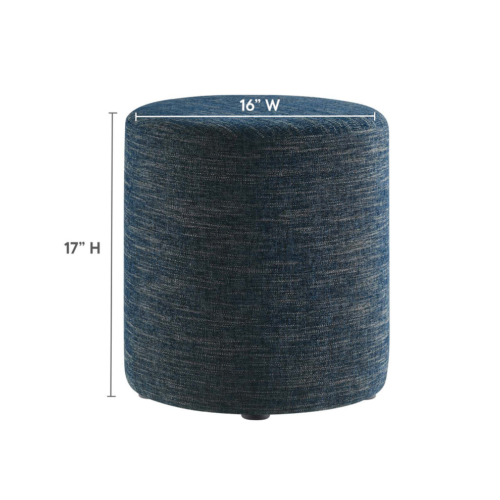 Callum 16" Round Woven Heathered Fabric Upholstered Ottoman By Modway - EEI-6651 | Ottomans | Modishstore - 7