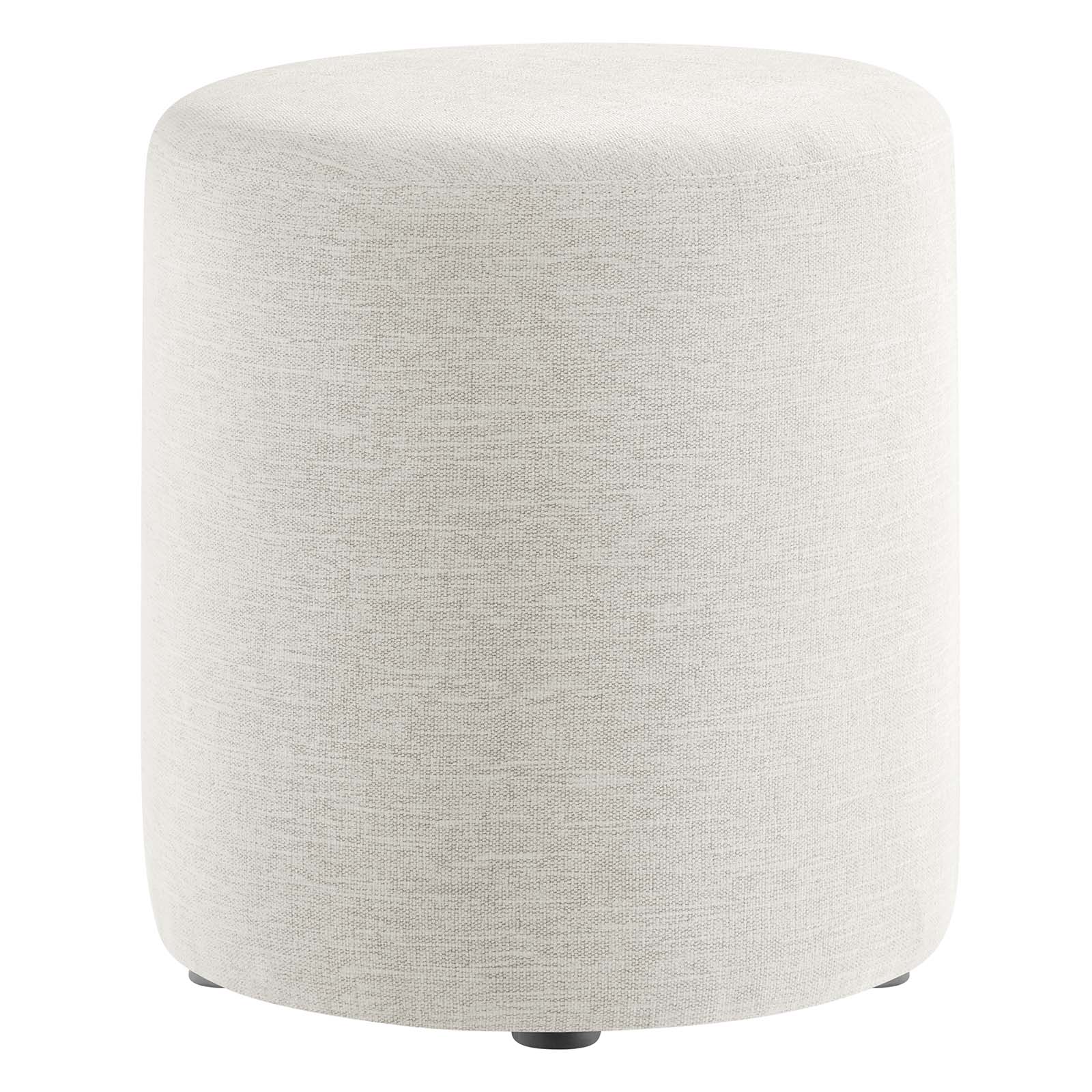 Callum 16" Round Woven Heathered Fabric Upholstered Ottoman By Modway - EEI-6651 | Ottomans | Modishstore - 9