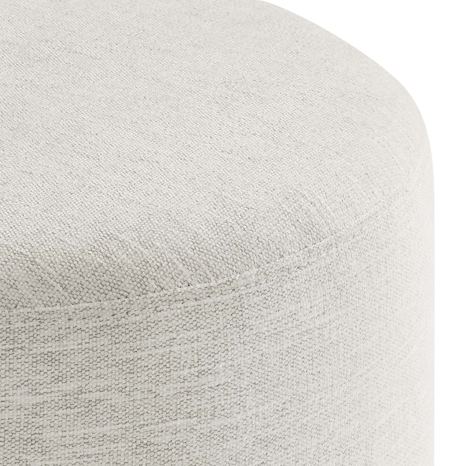 Callum 16" Round Woven Heathered Fabric Upholstered Ottoman By Modway - EEI-6651 | Ottomans | Modishstore - 11