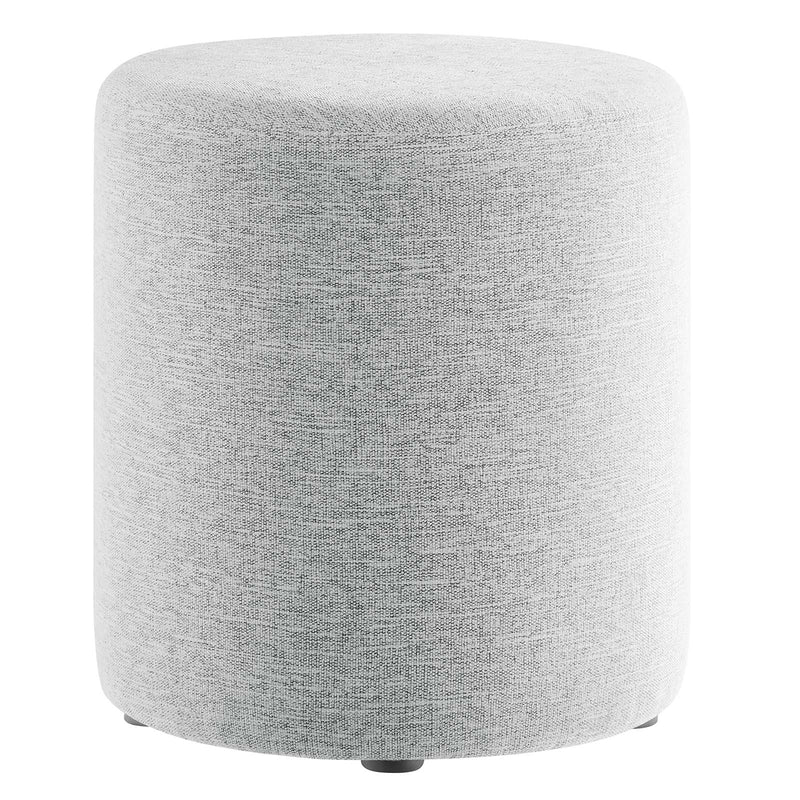 Callum 16" Round Woven Heathered Fabric Upholstered Ottoman By Modway - EEI-6651 | Ottomans | Modishstore - 17