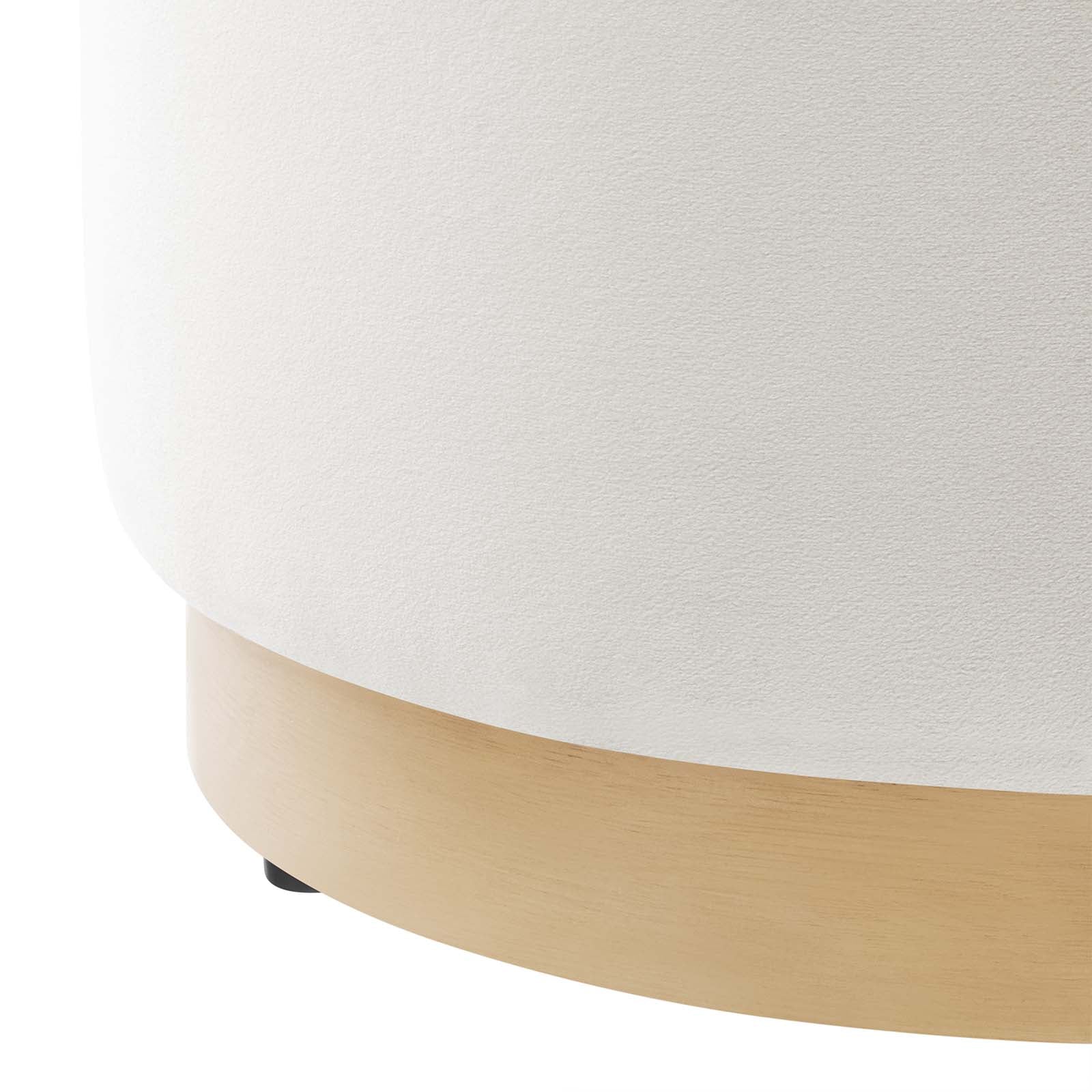 Tilden 16" Round Performance Velvet Upholstered Ottoman By Modway - EEI-6652 | Ottomans | Modishstore - 4