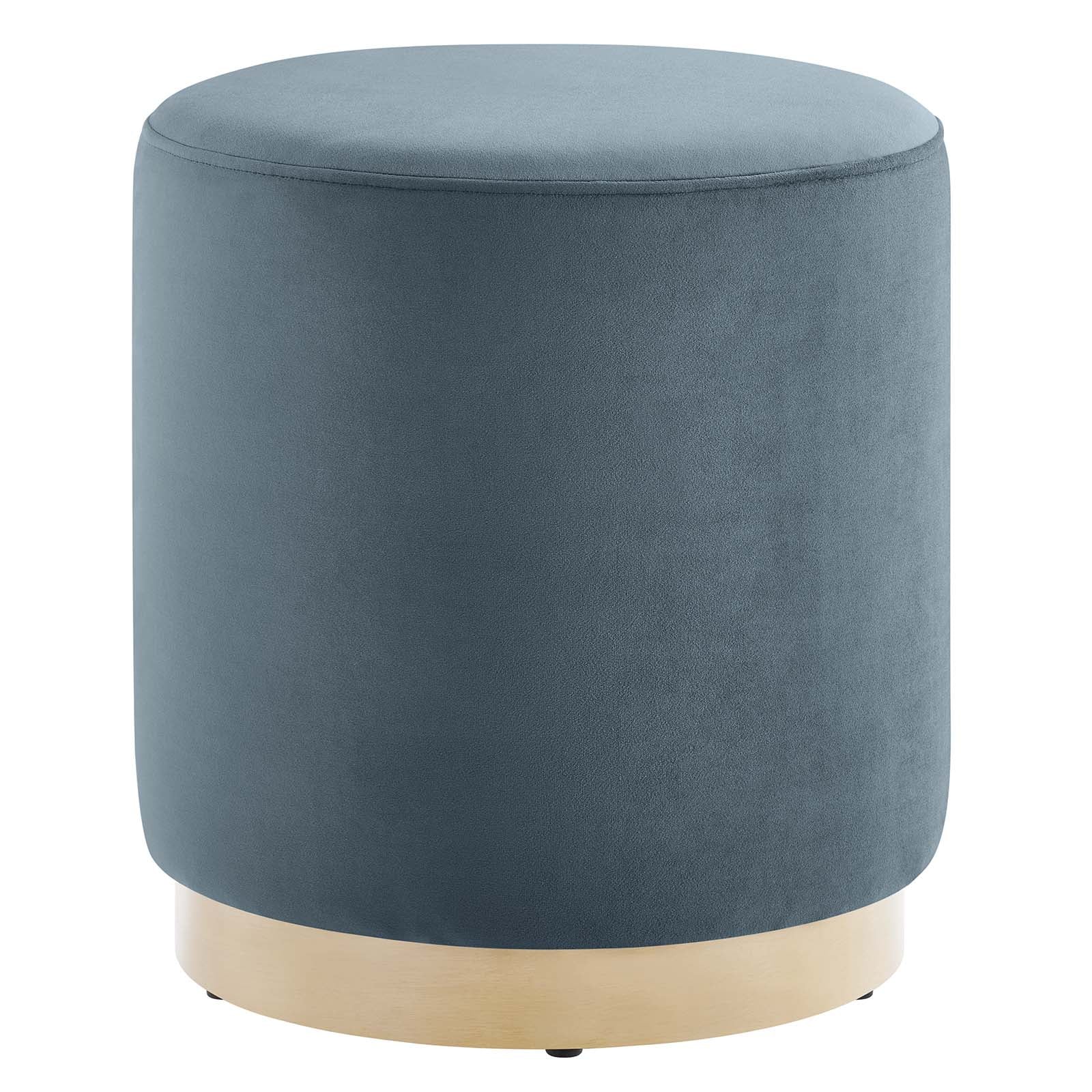 Tilden 16" Round Performance Velvet Upholstered Ottoman By Modway - EEI-6652 | Ottomans | Modishstore - 9