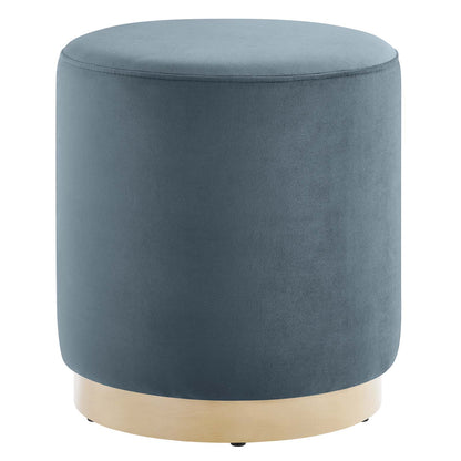 Tilden 16" Round Performance Velvet Upholstered Ottoman By Modway - EEI-6652 | Ottomans | Modishstore - 9