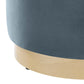 Tilden 16" Round Performance Velvet Upholstered Ottoman By Modway - EEI-6652 | Ottomans | Modishstore - 11