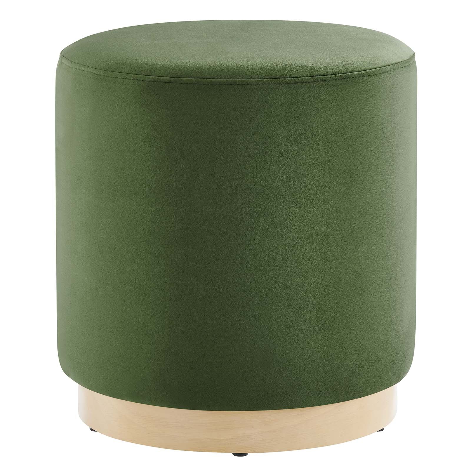 Tilden 16" Round Performance Velvet Upholstered Ottoman By Modway - EEI-6652 | Ottomans | Modishstore - 17
