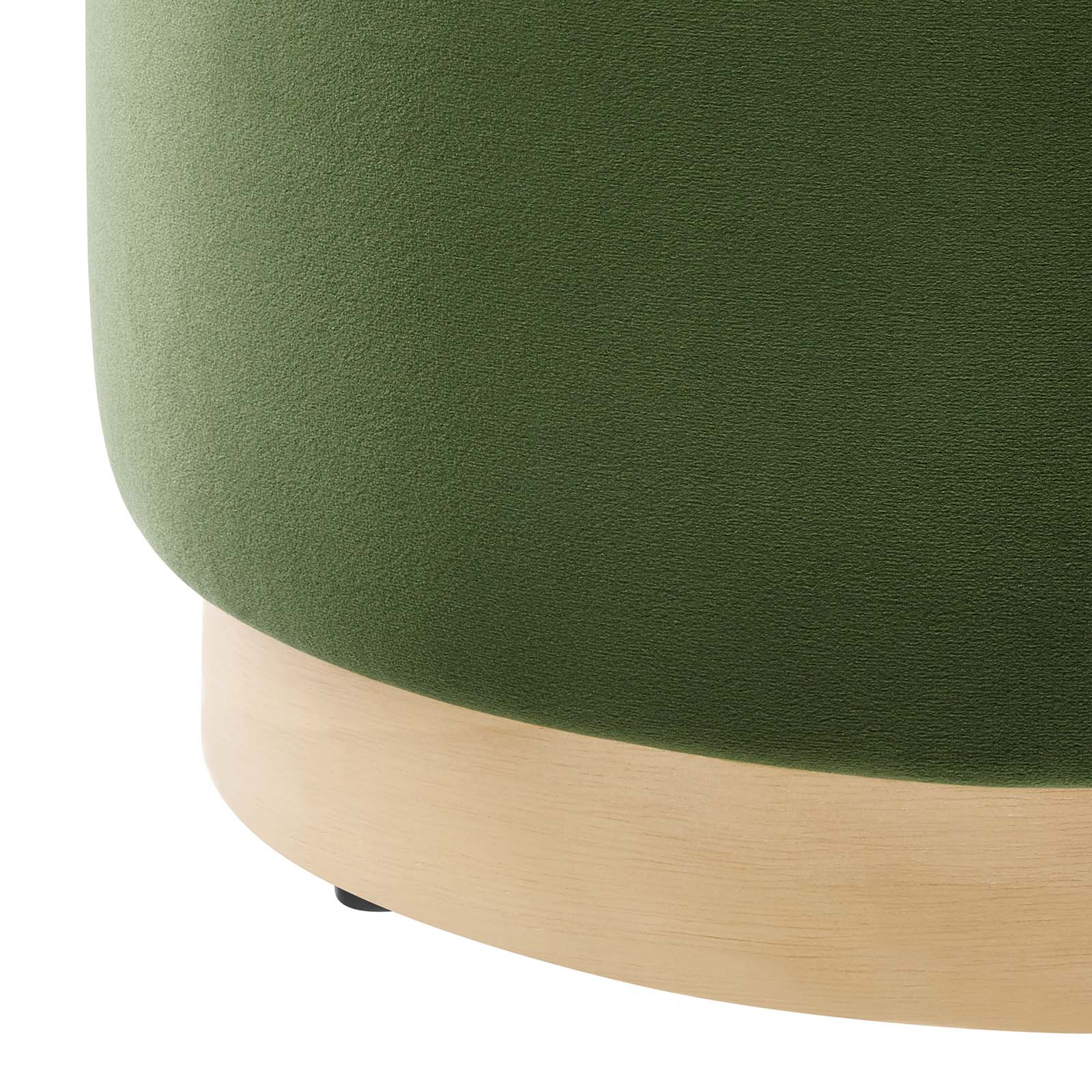 Tilden 16" Round Performance Velvet Upholstered Ottoman By Modway - EEI-6652 | Ottomans | Modishstore - 19