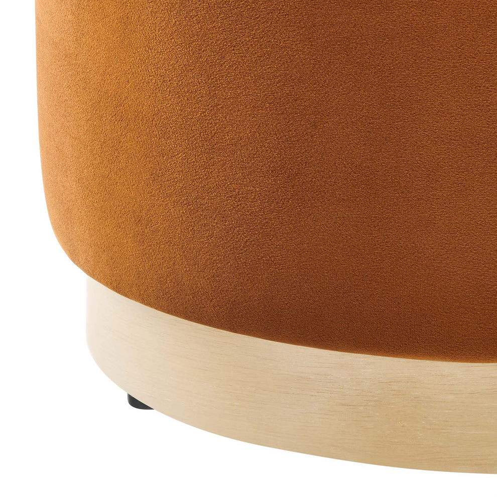 Tilden 16" Round Performance Velvet Upholstered Ottoman By Modway - EEI-6652 | Ottomans | Modishstore - 27