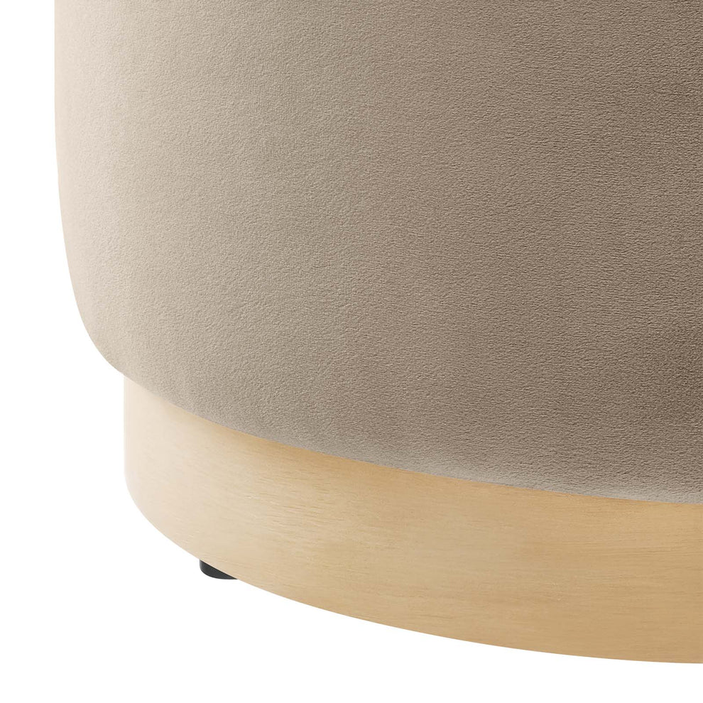 Tilden 16" Round Performance Velvet Upholstered Ottoman By Modway - EEI-6652 | Ottomans | Modishstore - 35