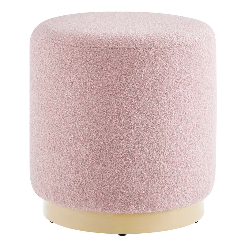 Tilden 16" Round Sherpa Upholstered Ottoman By Modway - EEI-6653 | Ottomans | Modishstore - 2