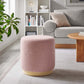 Tilden 16" Round Sherpa Upholstered Ottoman By Modway - EEI-6653 | Ottomans | Modishstore - 1