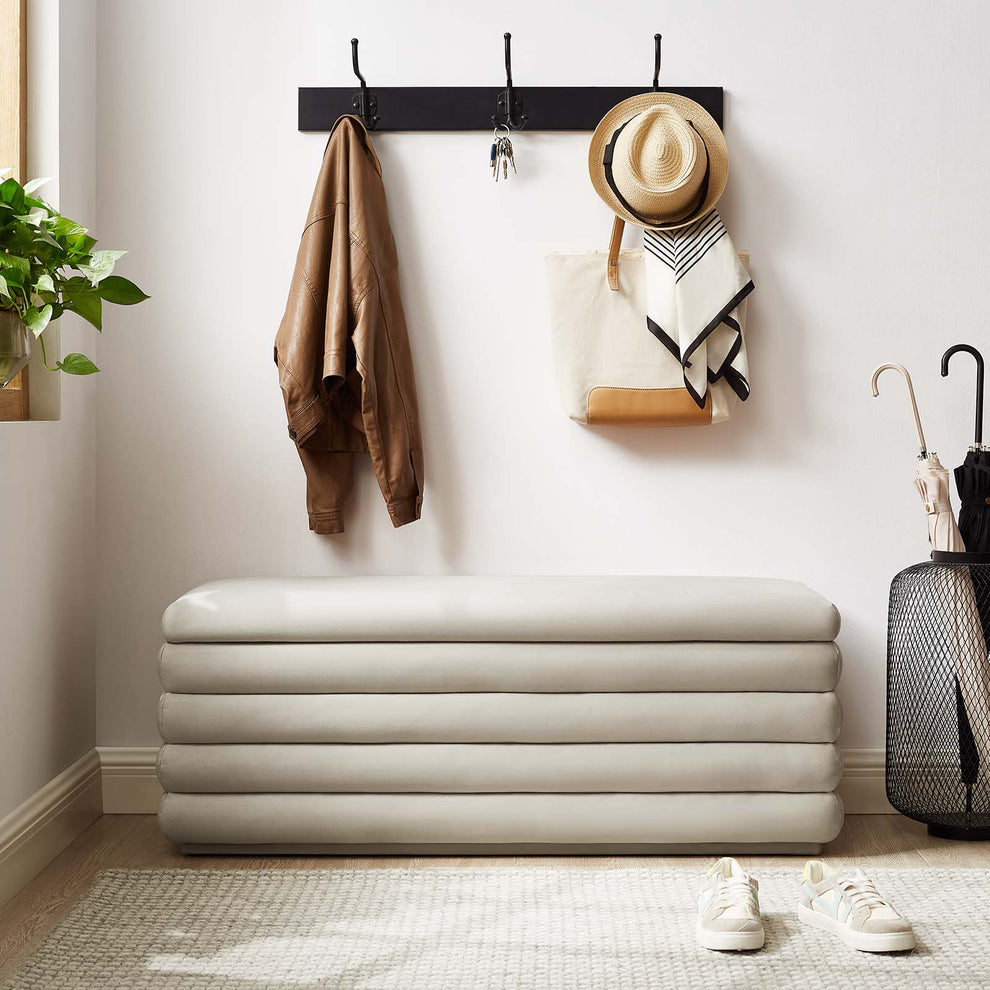 Mezzo Upholstered Performance Velvet Storage Bench By Modway - EEI-6664 | Benches | Modishstore - 3