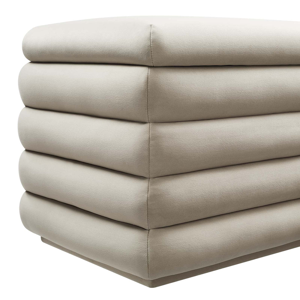 Mezzo Upholstered Performance Velvet Storage Bench By Modway - EEI-6664 | Benches | Modishstore - 8