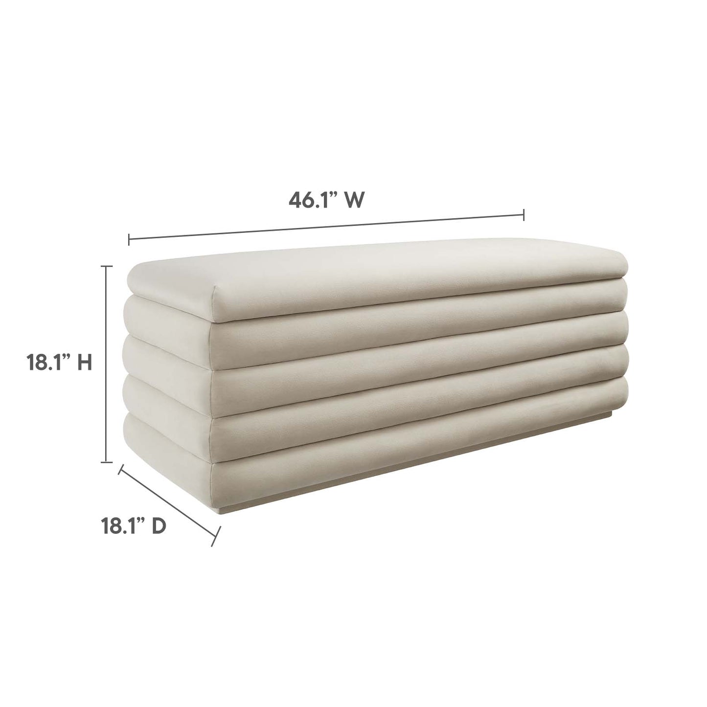 Mezzo Upholstered Performance Velvet Storage Bench By Modway - EEI-6664 | Benches | Modishstore - 10