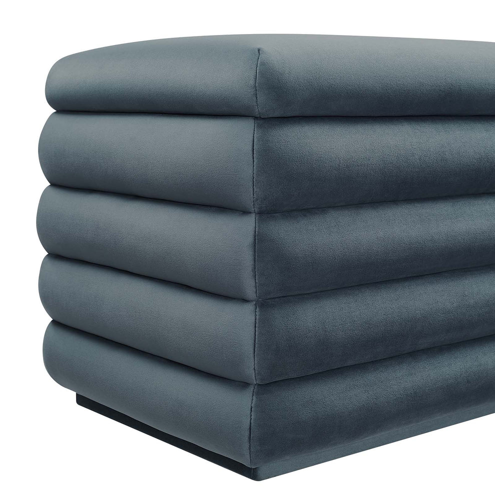 Mezzo Upholstered Performance Velvet Storage Bench By Modway - EEI-6664 | Benches | Modishstore - 18